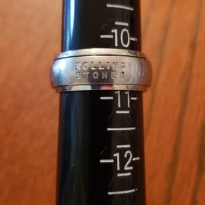Stainless Steel Rolling Stones Spinner Ring